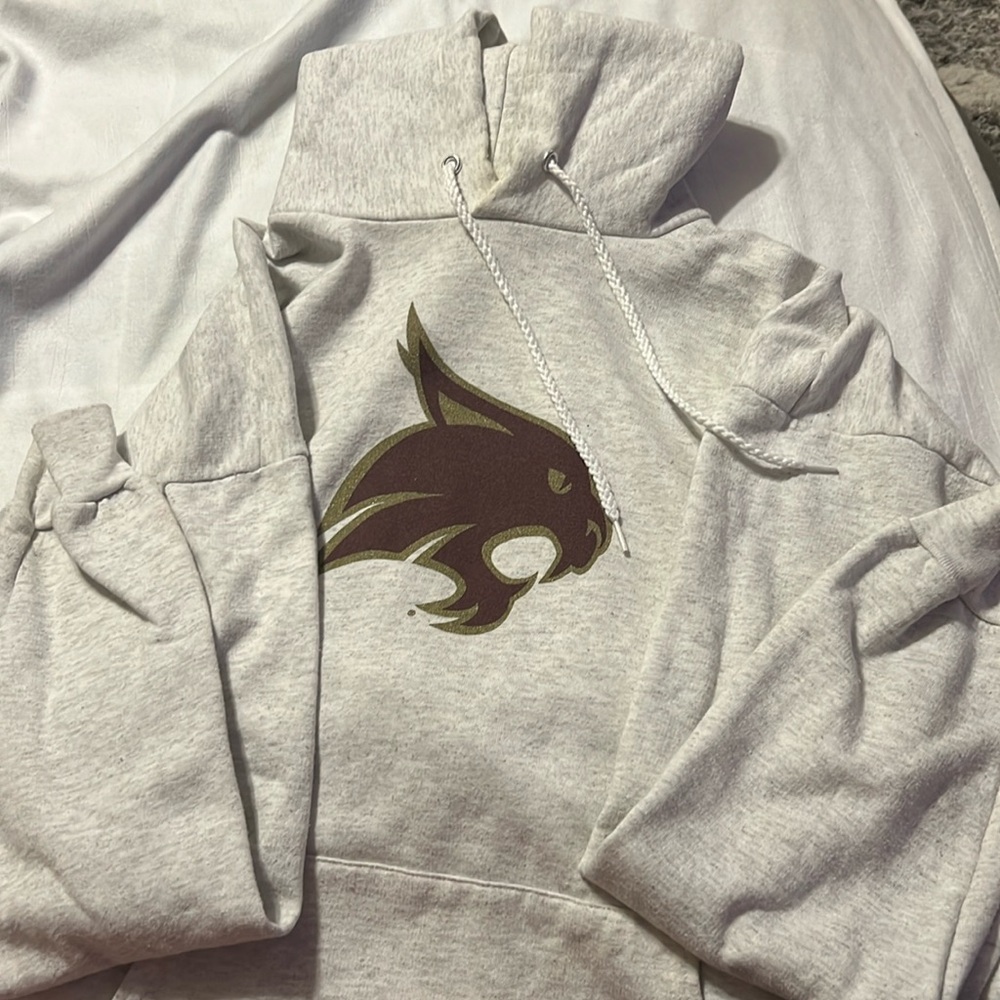 Texas State Bobcat Hoodie. Size X-Large